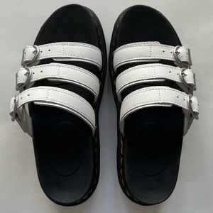 Dr. Martens White Sandals